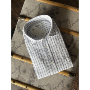 HARTFORD White Striped Seersucker Shirt
